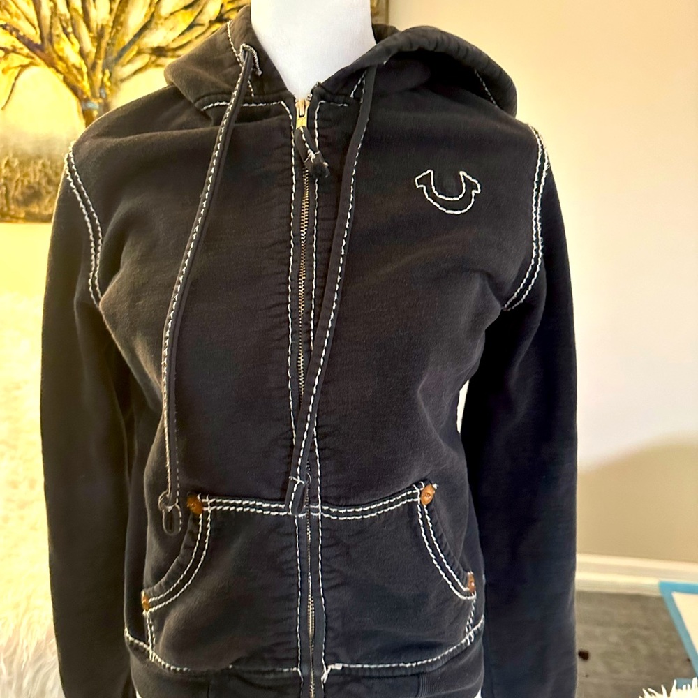 True Religion hoodie lovingly and gently worn size Medium